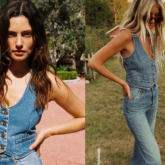 Rollas Denim Vest - Picture 2 of 4